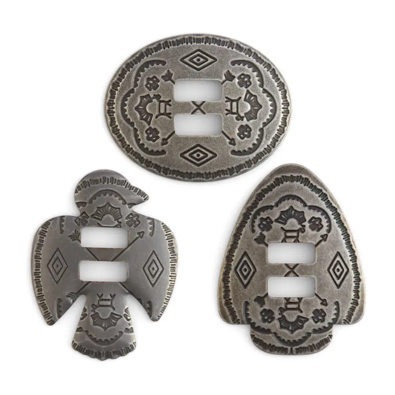 Southwest-Inspired Slotted Conchos – 6-Piece Set 1