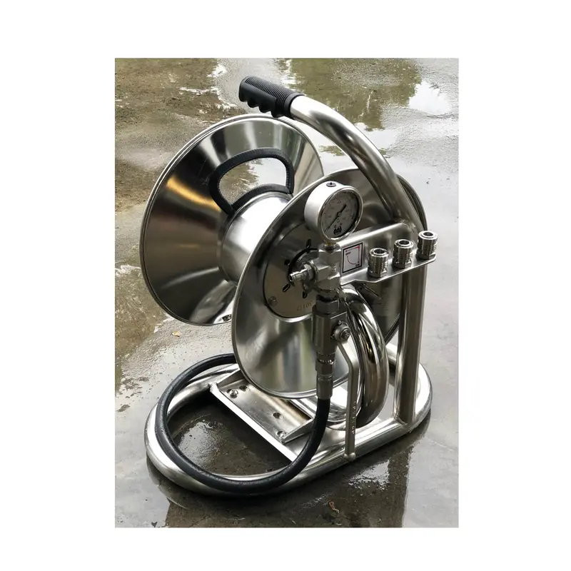 Stainless Steel Remote Mini Reel (Hose Not Included) 1