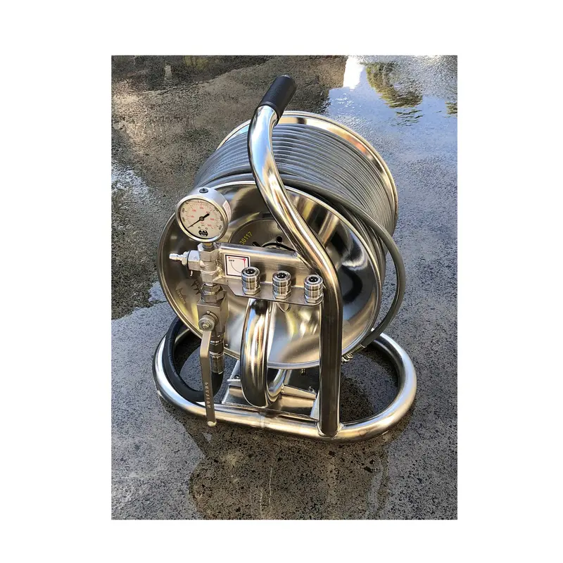 Stainless Steel Remote Mini Reel With 60M 1/4-Inch Hose 1