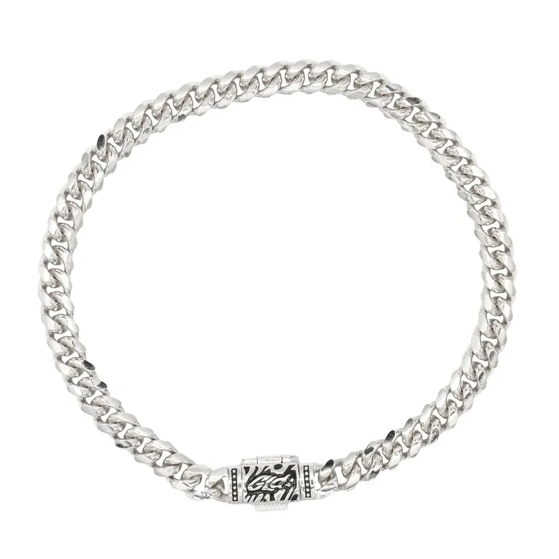 Sterling Silver 5Mm Miami Cuban Chain Bracelet – Secure Lobster Clasp 1