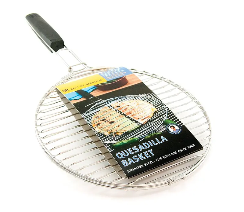 Steven Raichlen Stainless Steel Quesadilla Basket – Professional-Grade Grilling Accessory For Even Cooking (Model Sr8167) 1