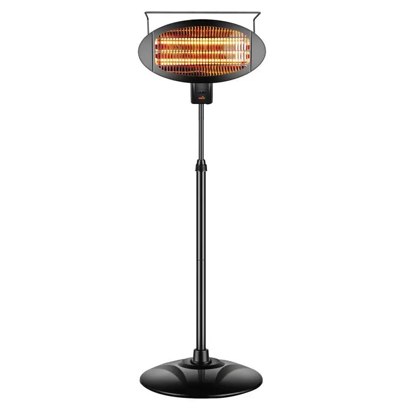 Sundate Php-1500Di Halogen Patio Heater – Indoor/Outdoor Vertical Electric Heater With 3-Tier Power Control 1