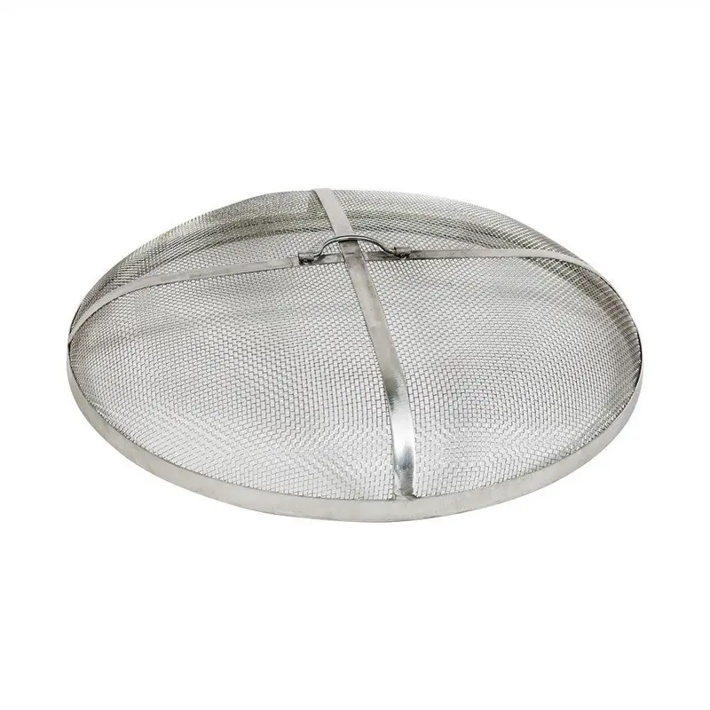 Sunnydaze 24-Inch Stainless Steel Fire Pit Spark Screen – Corrosion-Resistant Build 1