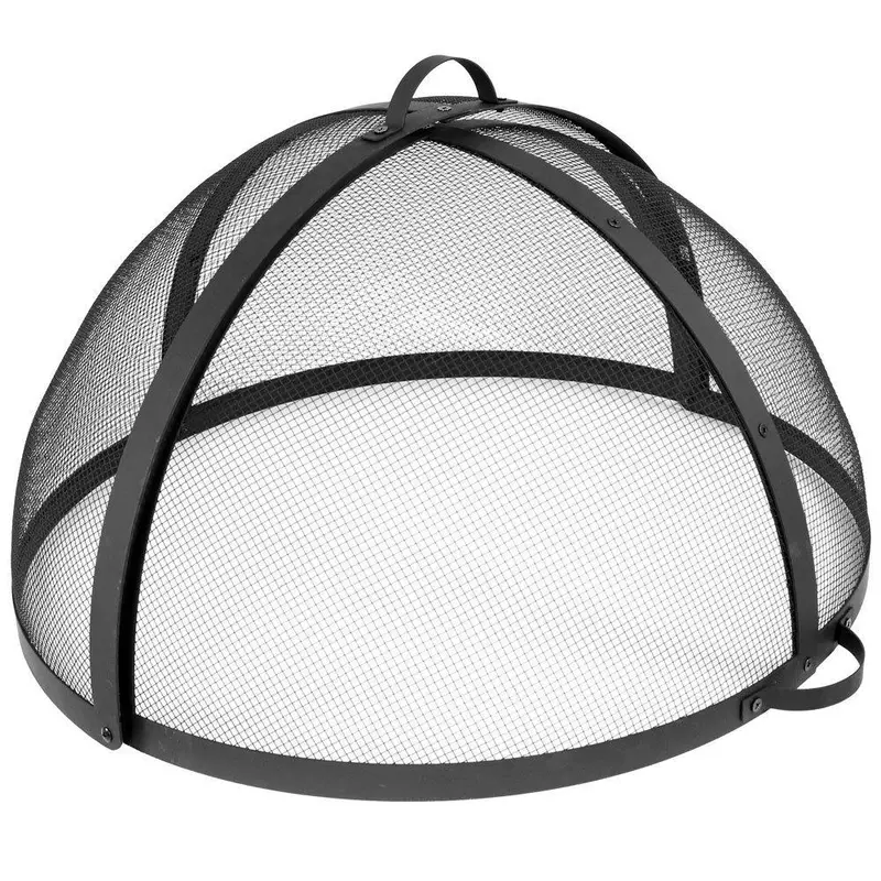Sunnydaze 26-Inch Fire Pit Spark Guard – Easy-Access Protective Screen For Backyard Fires 1
