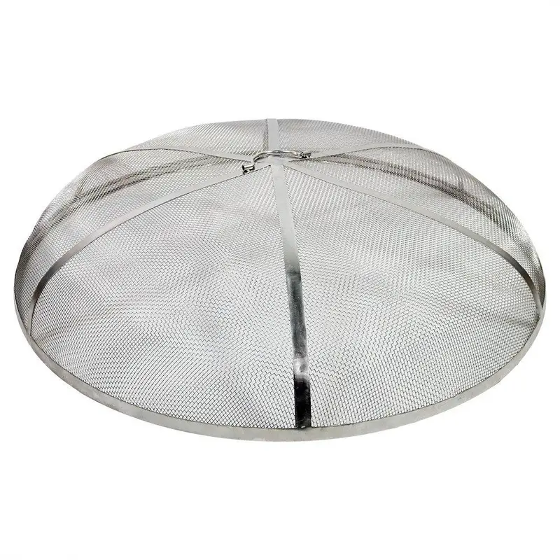 Sunnydaze 36-Inch Stainless Steel Fire Pit Spark Screen – Rust-Resistant Heavy-Duty Protection 1