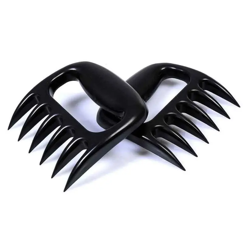 Tailbox Bear Claw Bbq Meat Handlers – Dual-Purpose Shredding Forks For Pulled Pork & Roast Carving (Black, Set Of 2) 1