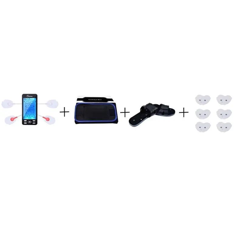 Techcare Plus 24-Mode Tens System With Footwear, Support Belt, And 6 Electrode Pads 1