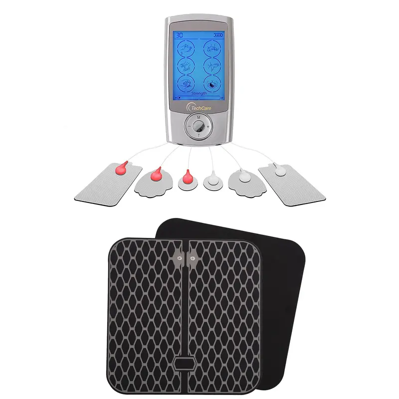 Techcare Pro 24 Tens Unit With 6 Electrode Pads & Detachable Foot Massager Mat 1