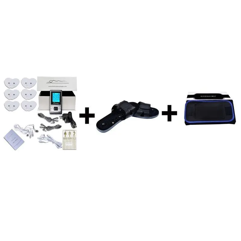 Techcare Se Tens Kit — Includes Reflexology Shoe, Support Belt, And 6 Electrode Patches 1