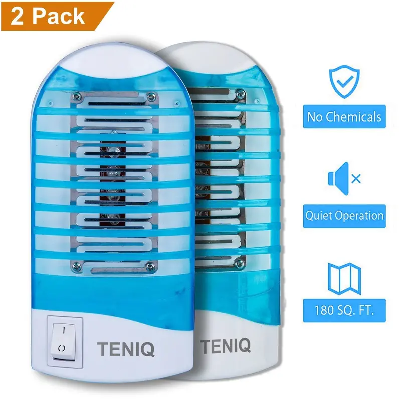 Teniq Dual-Pack Electronic Bug Zapper – Indoor Mosquito & Flying Insect Killer Lamp 1