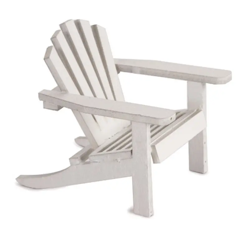 Timeless Minis Collection – Set Of 6 White Miniature Adirondack Chairs For Dollhouse Or Display Use 1