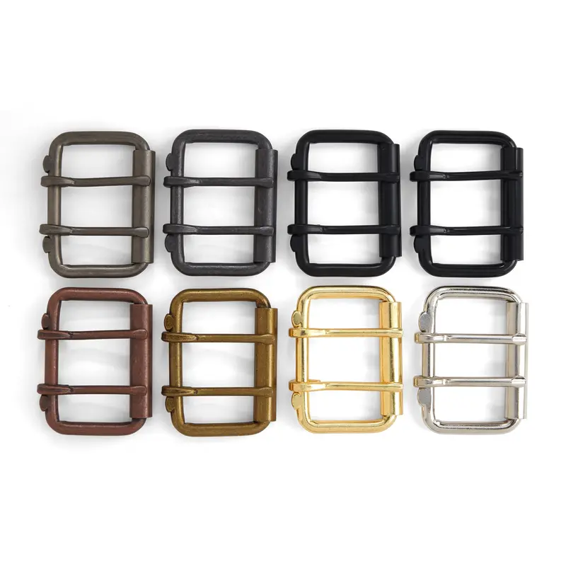 Two-Prong Adjustable Roller Buckle For Custom Belt Fastening 1