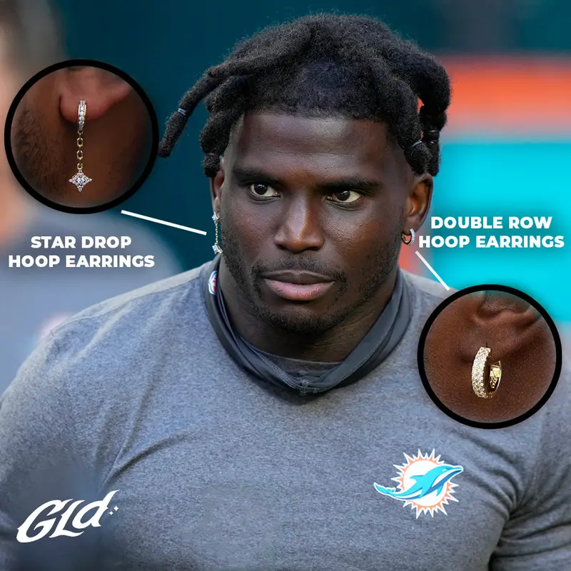 Tyreek Hill Signature Earring Set For Men 1