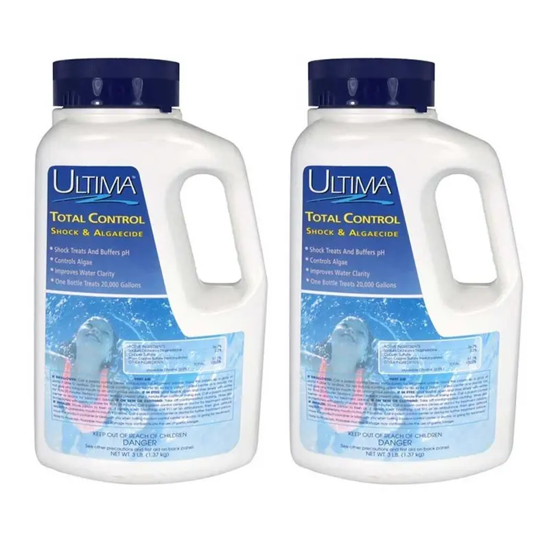 Ultima Total Control Algaecide & Shock Treatment – Dual-Action 3-Lb Formula (2-Pack) For Pool Water Clarity 1