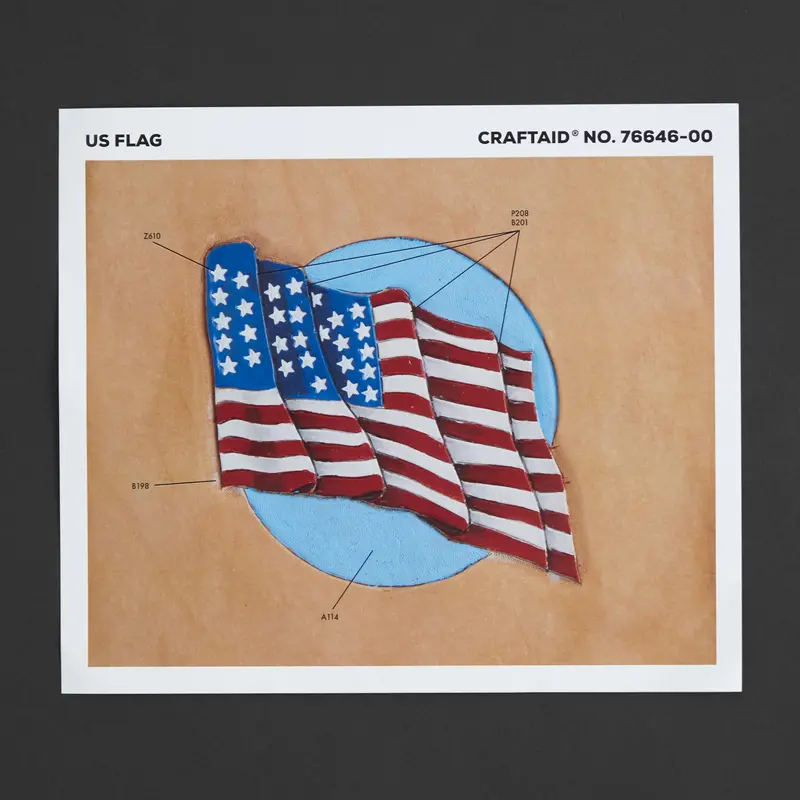 Usa Flag Craftaid Embroidery Template – Reusable Stencil 1