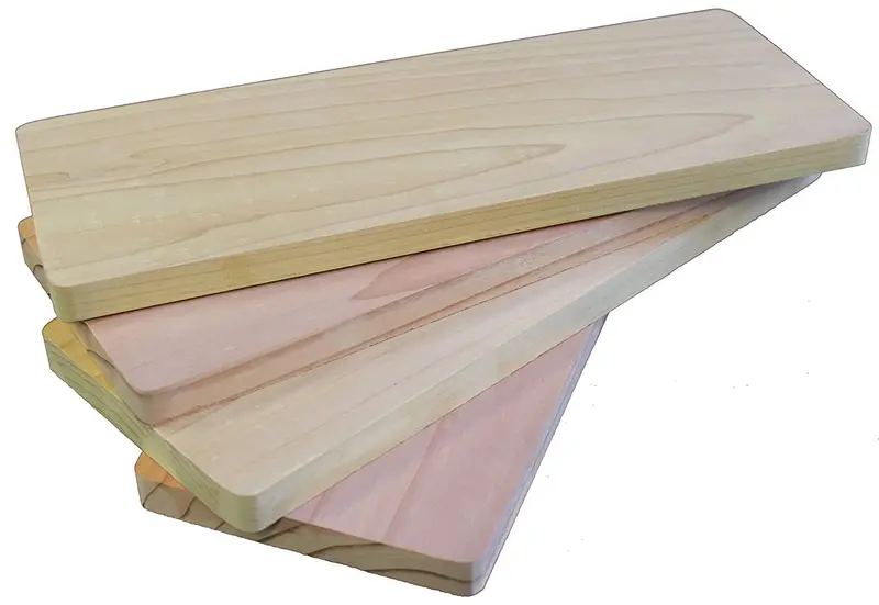 Usa-Made Cedar Grilling Planks (4.25" X 11") – Set Of 4 With Asian Spice Rub 1