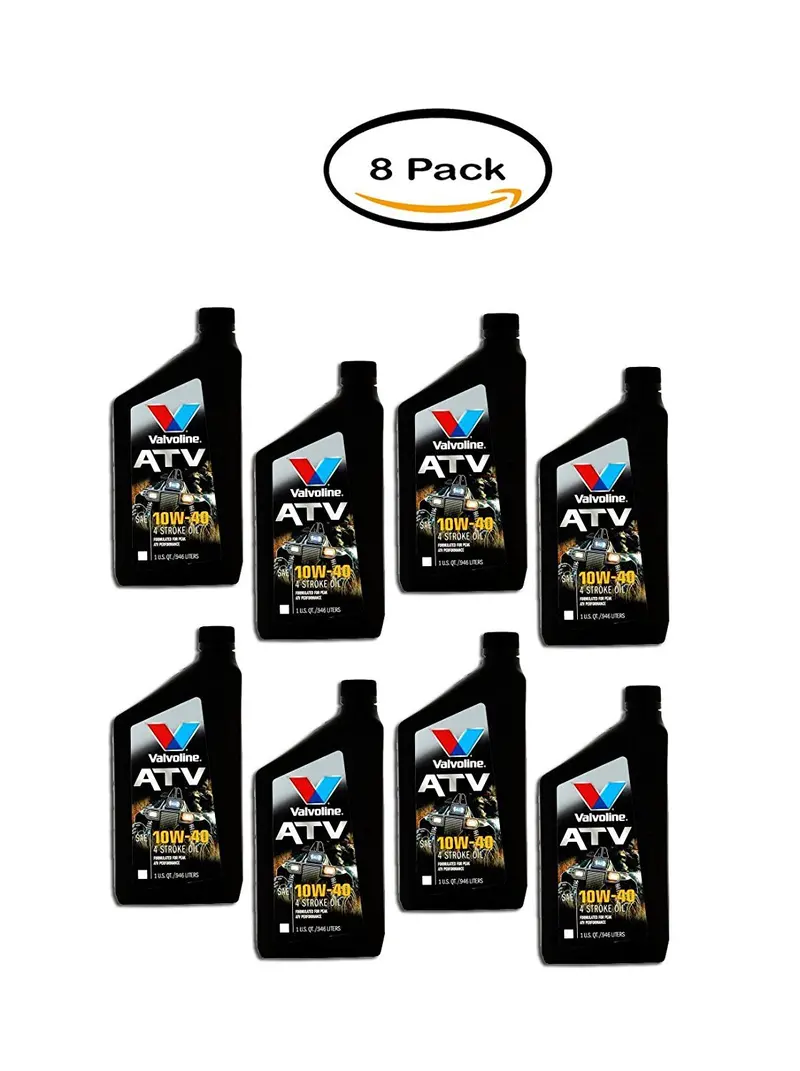 Valvoline 10W-40 Atv Motor Oil – 8-Quart Pack Of 4-Stroke Conventional Lubricant (1 Quart Each) 1