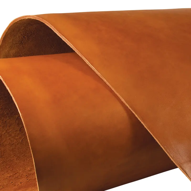 Veg-Tan Saddle Skirting Leather Side – Natural Tan Finish 1