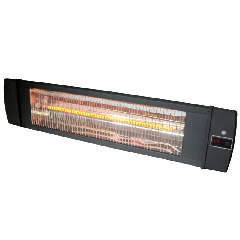 Versonel Wall-Mount Carbon Infrared Heater – Indoor/Outdoor Heating System With Remote Control (Black) 1