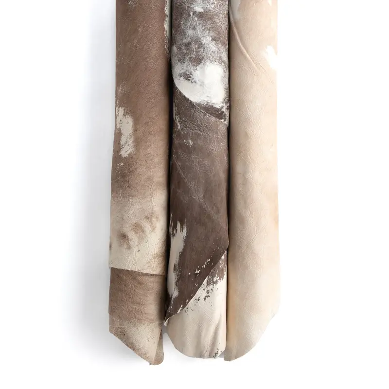 Vintage-Style Cowhide Leather Side 1