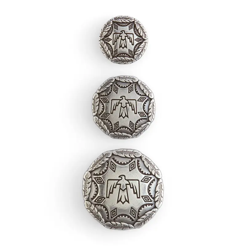 Vintage-Style Thunderbird Concho Embellishments For Leathercraft 1