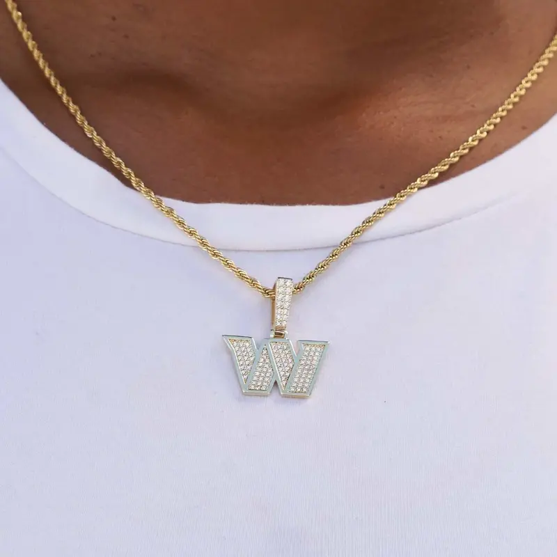 Washington Commanders Micro Logo Pendant – Yellow Gold Official Nfl Jewelry 1