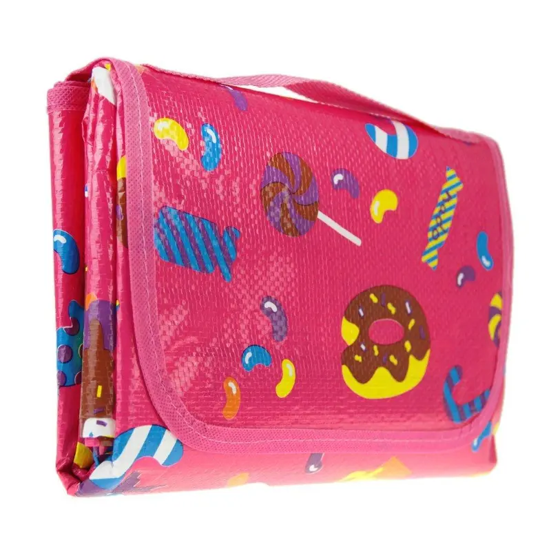 Waterproof Foldable Picnic Blanket – Cartoon-Themed Outdoor Play Mat For Beach, Camping, And Baby Crawling 1