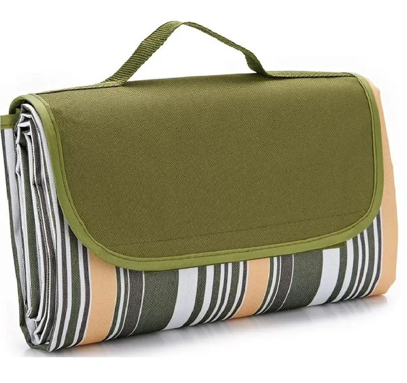 Waterproof Picnic Tote Blanket – 80" × 60", Machine Washable, Foldable, Sand-Resistant & Stylish 1