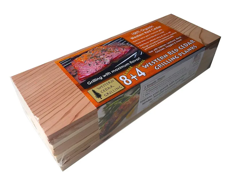Western Red Cedar Grilling Planks – 12-Pack For Smoky, Flavor-Infused Cooking 1