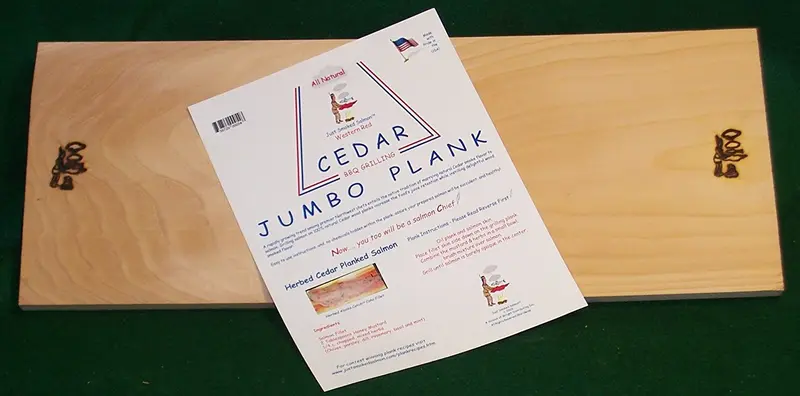 Western Red Cedar Jumbo Grilling Plank – 24" X 9" X 5/8" Thick 1