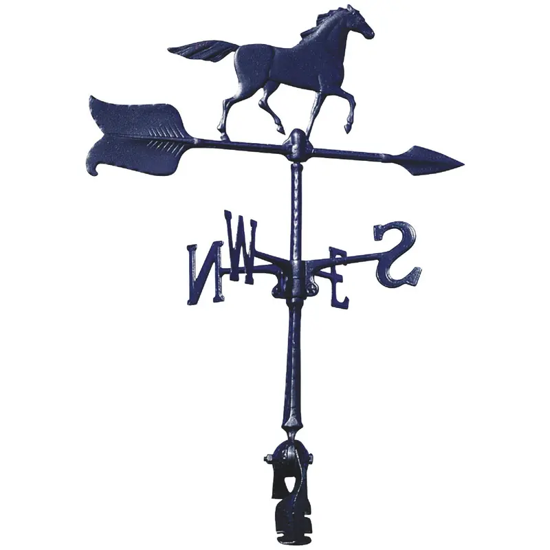 Whitehall Aluminum Horse Weather Vane – 24-Inch Black Outdoor Decor 1