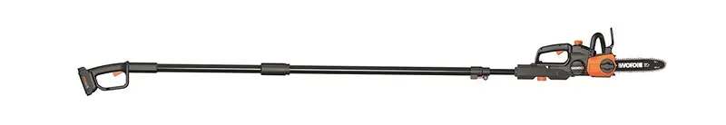 Worx Wg323 10-Inch Cordless 20V Pole Chainsaw – Auto-Tension, Auto-Oiling, Two-Piece Telescoping Shaft 1