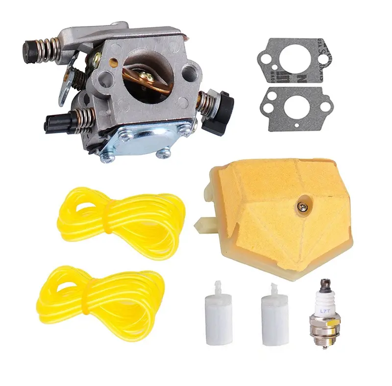 Wt-170-1 Carburetor Replacement For Husqvarna 51, 55, And Rancher Epa Models – Includes Fuel Line, Spark Plug, And Air Filter Kit 1