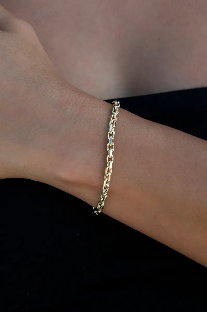 Yellow Gold 3.6Mm Open Box Bracelet – Pre-Owned 1