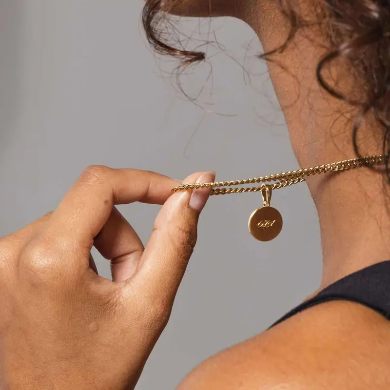Yellow Gold Astrology Coin Pendant Series 1
