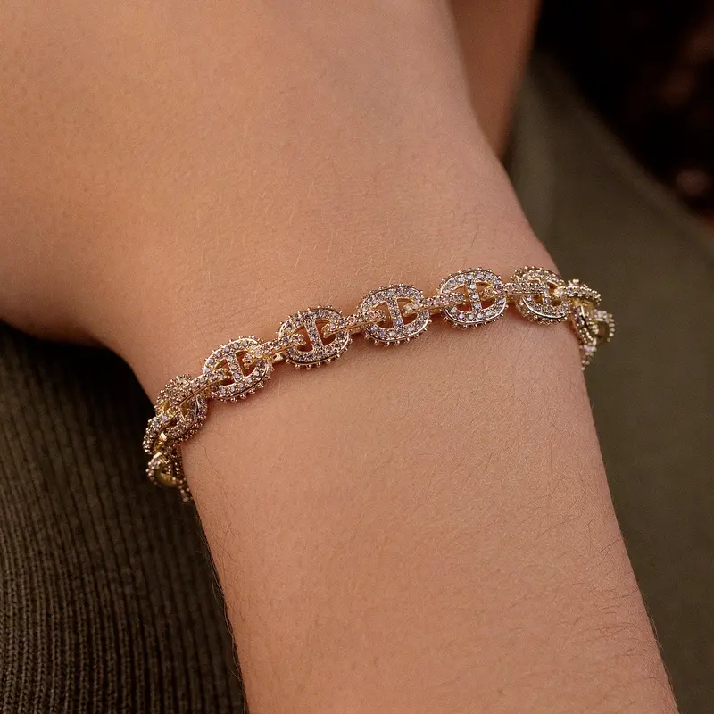 Yellow Gold Micro Valentina Bracelet 1