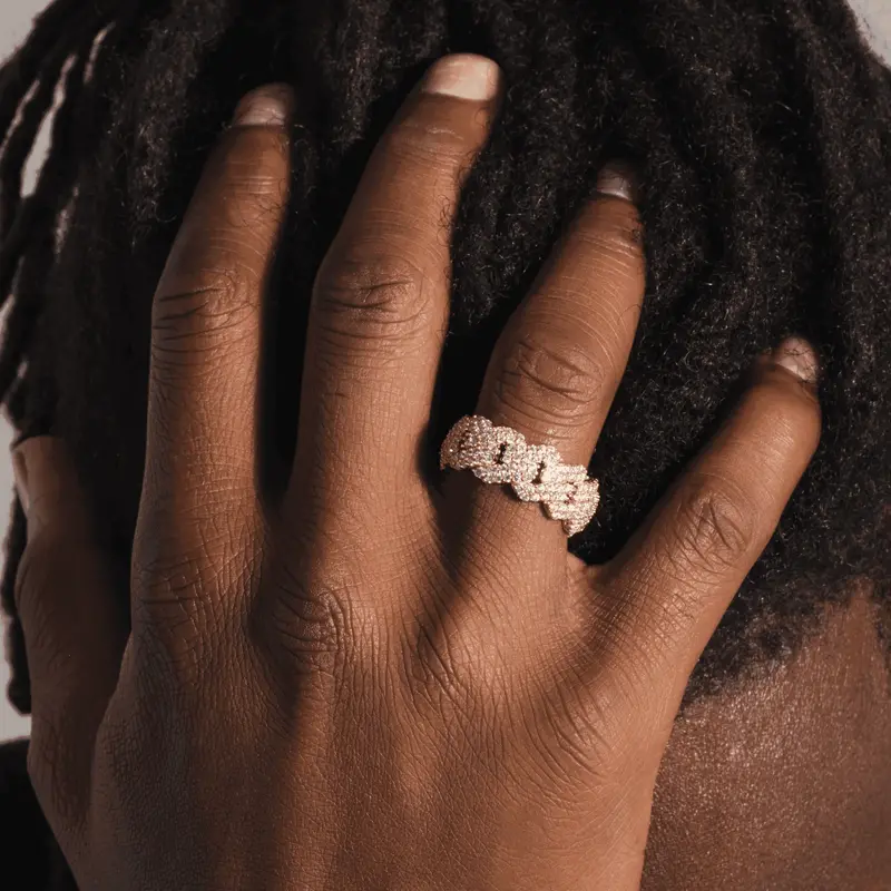Yellow Gold Vermeil Diamond Prong Ring 1
