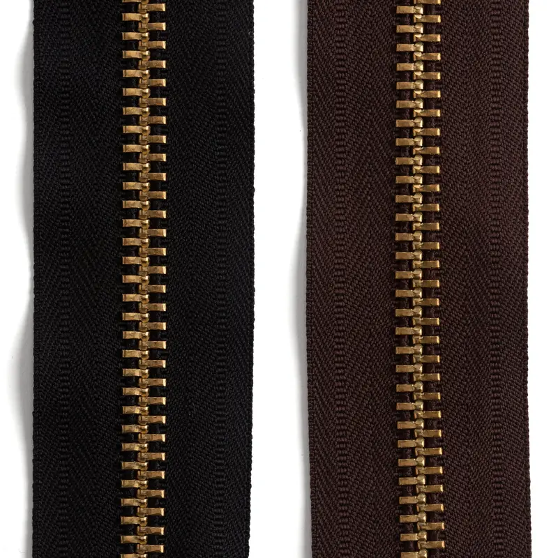 Ykk #10 Solid Brass Zipper Tape – By The Yard 1