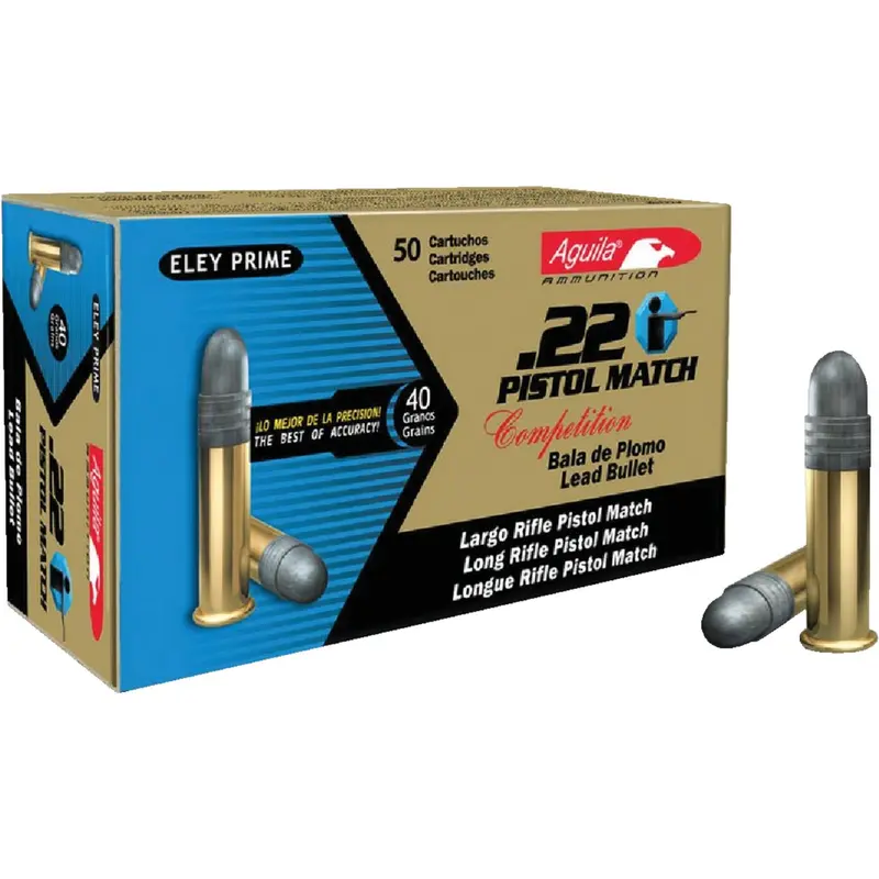 Aguila .22 Lr Rimfire Ammunition – 40-Grain Pistol Match 1