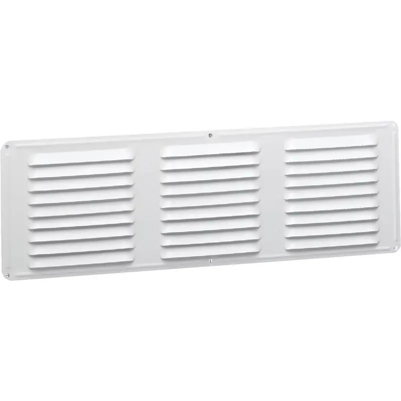 Air Vent Aluminum Under-Eave Vent – 16" X 6", White, Durable Exterior Intake Solution 1
