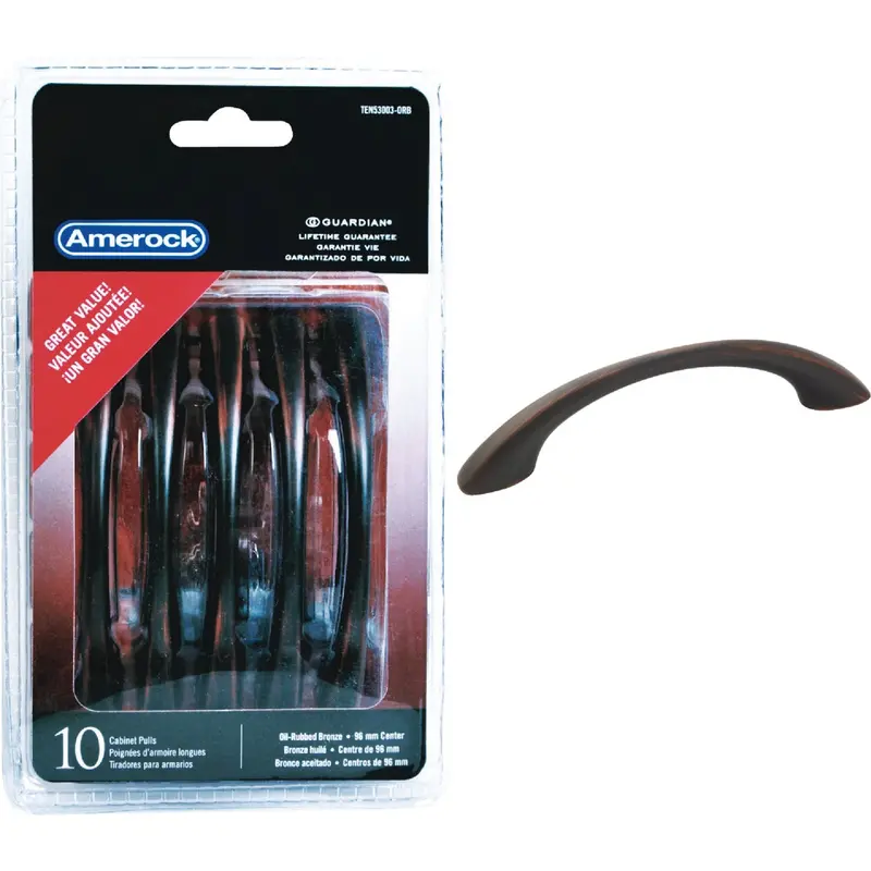 Amerock Vaile Cabinet Pulls In Oil-Rubbed Bronze – 3-3/4 Inch, 10-Pack 1