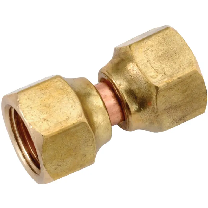 Anderson Metals 1/2-Inch Brass Flare Swivel Union Fitting 1