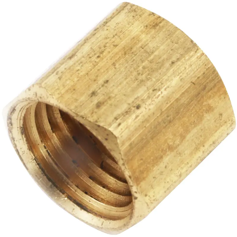 Anderson Metals 1/2-Inch Yellow Brass Pipe Cap 1