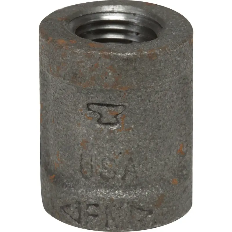 Anvil Malleable Iron Coupling – 2-Inch Black Pipe Fitting 1