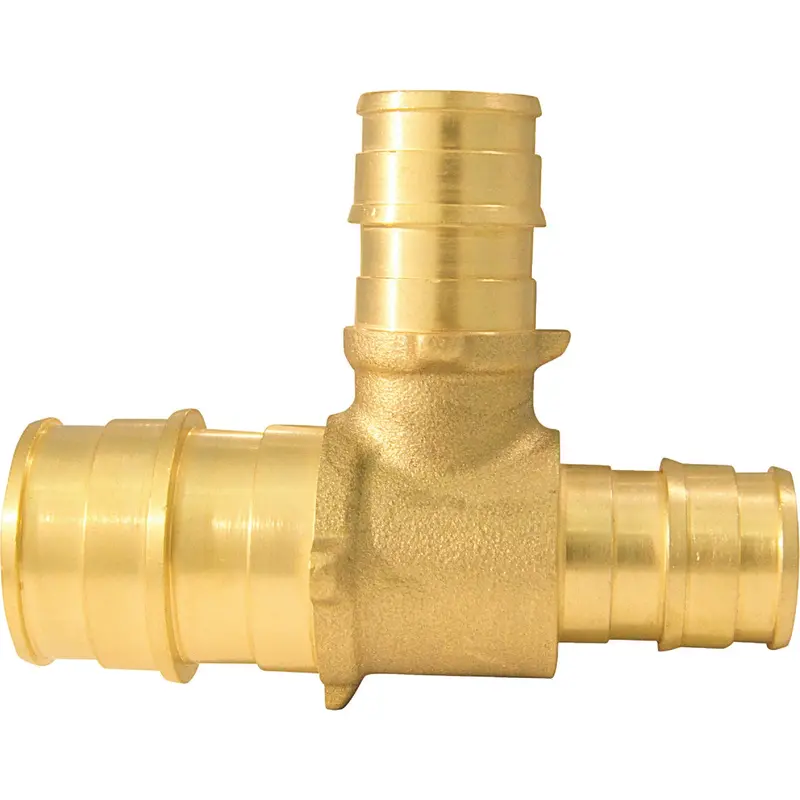 Apollo Retail Brass Pex Tee Fitting – 3/4-Inch X 1/2-Inch X 1/2-Inch Barb 1