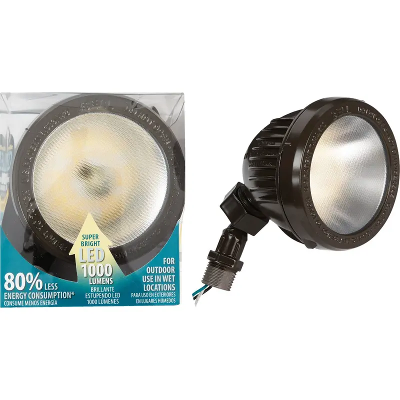 Bell Bronze 13W Outdoor Floodlight Lampholder – Die-Cast Metal, Weather-Resistant Bronze Finish 1