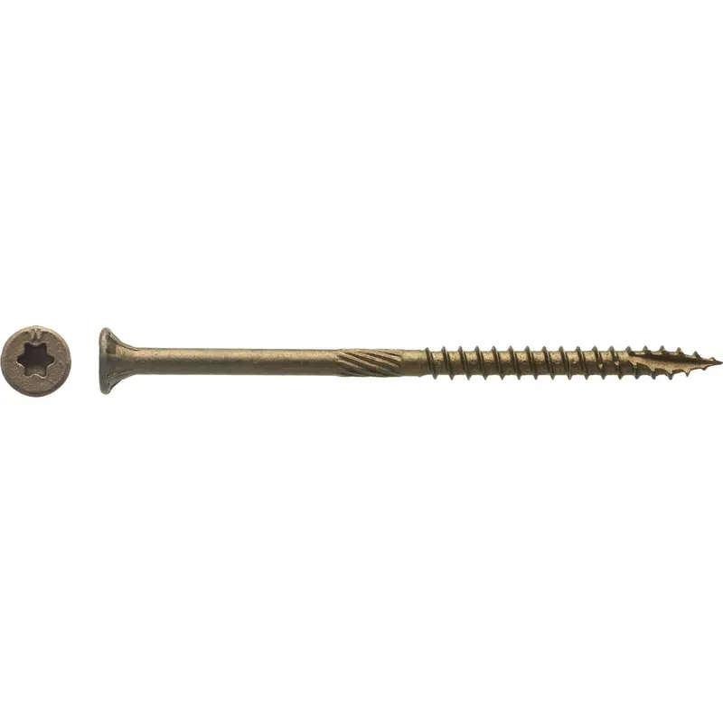 Big Timber Bronze Flat-Head Wood Screws – #9 X 3-1/8", Pack Of 1800 1
