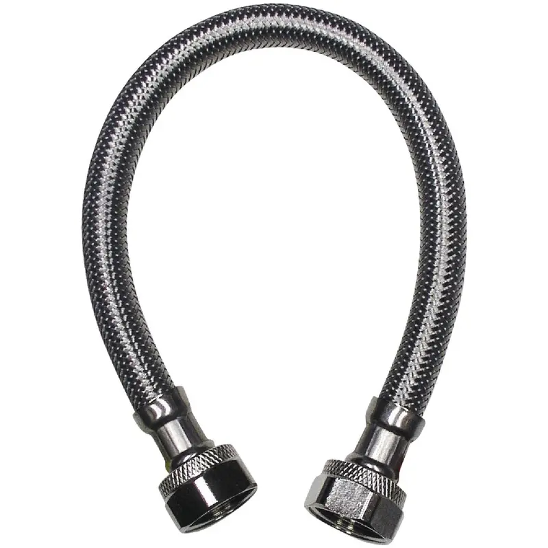 B&K Stainless Steel Faucet Supply Line – 1/2" Compression X 1/2" Fip, 24" Length 1