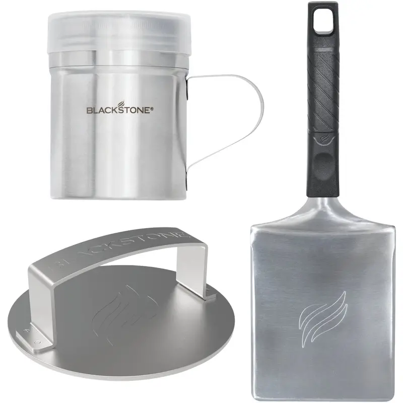 Blackstone Press & Sear Burger Kit – 3-Piece Grilling Tool Set For Flat Top Cooking 1