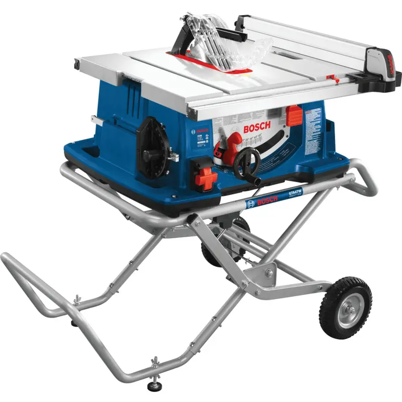 Bosch Job Site Table Saw – 10-Inch, 15-Amp With Integrated Wheeled Stand 1